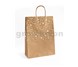Papírová taška Kraft zlaté hvězdičky 33x10x24cm, 5ks