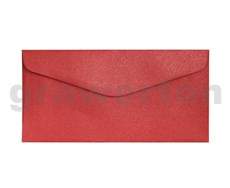 Galeria Papieru obálky DL Pearl červená K 150g, 10ks