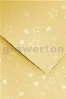 Galeria Papieru ozdobný papír Stars zlatá 220g, 20ks